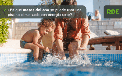 ¿En qué meses del año se puede usar una piscina climatizada con energía solar?