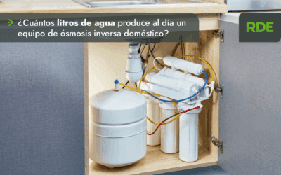 ¿Cuántos litros de agua produce al día un equipo de ósmosis inversa doméstico?