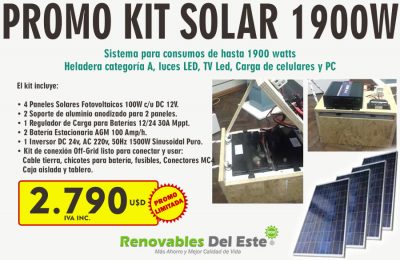 Kit Solar Completo Para Consumos De Hasta 4800W
