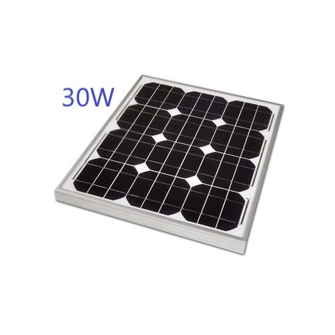 Panel Solar Fotovoltaico 30W 12V Monocristalino